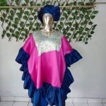 Robe violet bleu