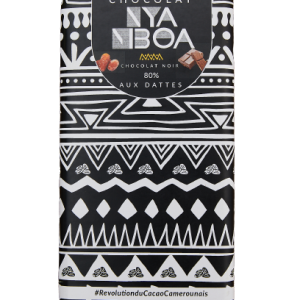 Chocolat Nya Mboa Noir aux Dattes 80%