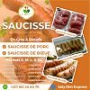 Saucisse de porc et saucisse de boeuf